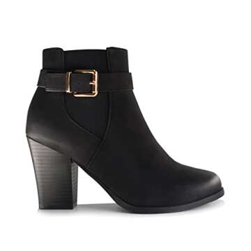 ZoiZum Women's Stylish Ankle Boots with Chunky Heel