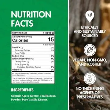 Vanilla Bean Paste - Native Vanilla - All Natural Pure Vanilla Bean Paste - Made with Organic Agave Syrup - For Cooking, Baking & Desserts - 100% Vegan & Kosher - Non-GMO & Gluten-Free - 4 oz