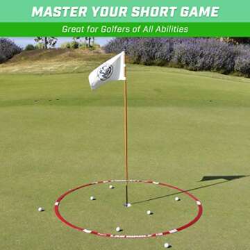 GoSports LAG CIRCLE 6 ft & 3 ft Chipping and Putting Improve Skills