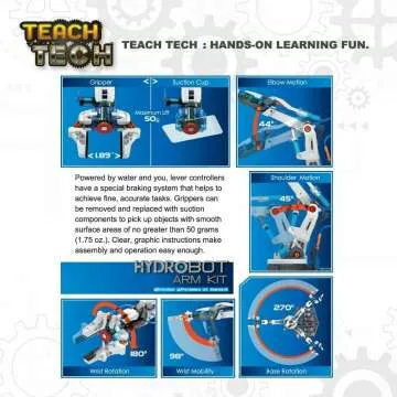Hydrobot Arm Kit for Kids 12+: STEM Fun & Learning