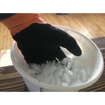 G & F Products Waterproof Winter Gloves – Insulated Cold Weather Work Gloves with HPT Palm Coating, Windproof & Abrasion-Resistant for Snow Shoveling, Construction, and Outdoor Activities, Large