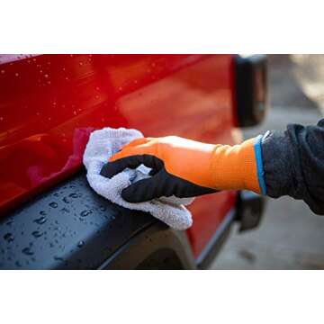 G & F Products Waterproof Winter Gloves – Insulated Cold Weather Work Gloves with HPT Palm Coating, Windproof & Abrasion-Resistant for Snow Shoveling, Construction, and Outdoor Activities, Large