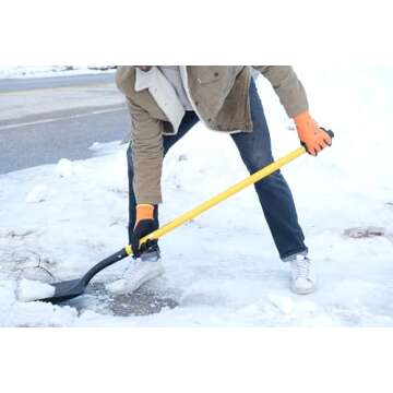 G & F Products Waterproof Winter Gloves – Insulated Cold Weather Work Gloves with HPT Palm Coating, Windproof & Abrasion-Resistant for Snow Shoveling, Construction, and Outdoor Activities, Large