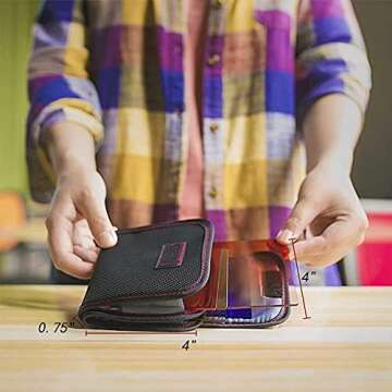 DomeStar Filter Case, 2PCS 3-Pocket Camera Lens Filter Carry Case Professional Photography Filter Ho...