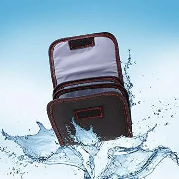 DomeStar Filter Case, 2PCS 3-Pocket Camera Lens Filter Carry Case Professional Photography Filter Holder Belt Bag Pouch Water-resistant and Dustproof Design for 25mm-82mm Filters