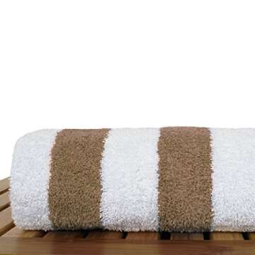 Luxury Hotel & Spa Towel 100% Cotton Pool Beach Towels - Cabana - Tan - Set of 4