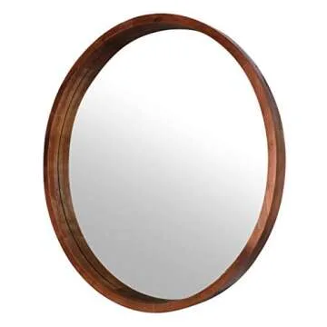 Mirrorize Round Mirror 30" for Living Room Wall Decor, Decorative Circle Mirror, Bathroom Vanity Mir...