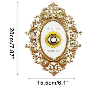 Press for Champagne Button, Ring Mini Press for Champagne Button, Press for Champagne Door Ring Bell, Champagne Themed Decor Wall Plaque Ornament Gift for Party Christmas Home Bedroom Hotel