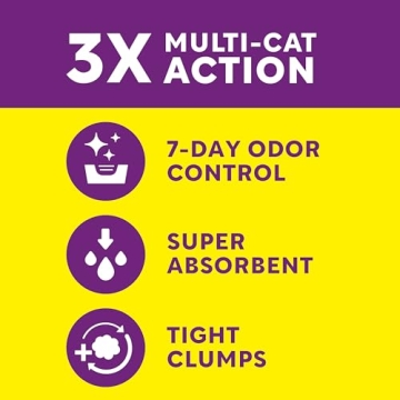 Scoop Away Multi Cat Clumping Cat Litter, Meadow Fresh Scent, 38 Pounds (Package May Vary)