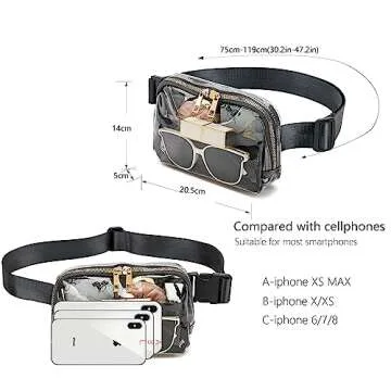 Clear Belt Bag - Stadium Approved for Events