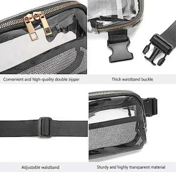 Clear Belt Bag - Stadium Approved for Events
