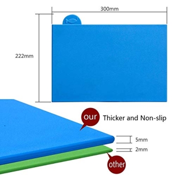 Index Color-Coded Cutting Boards Set for Kitchen Safety