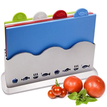 Index Color-Coded Cutting Boards Set for Kitchen Safety