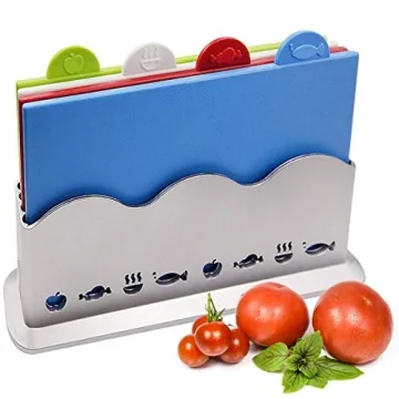 Index Color-Coded Cutting Boards Set for Kitchen Safety