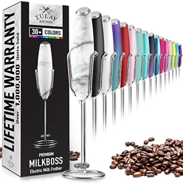 High Speed Handheld Milk Frother with Upgraded Stand