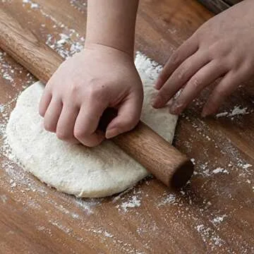 Muso Wood Black Walnut Rolling Pin for Baking