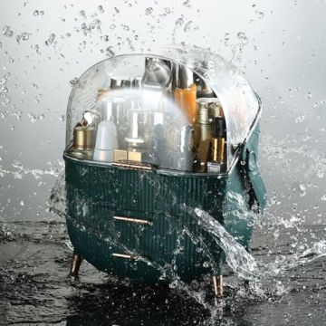 CANITORON Makeup Organizer with Transparent Cover and Drawers