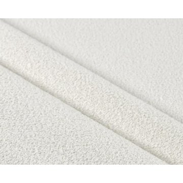 Elegant White Chenille Boucle Upholstery Fabric for Home Projects
