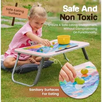 KIDDYKORNERZ 40 Pack Waterproof Disposable Placemats for Baby, Place mats for Kids, Toddler - Kids Placemats for Dining Table Tyke, Restaurants, and Travel (Aquarium, Alphabet and Zoo Theme)