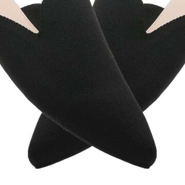 Tilocow Women's Knit Mules - Stylish Slip-on Ballet Flats