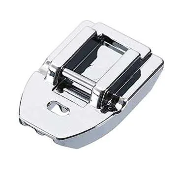Concealed Invisible Zipper Foot Fits All Low Shank Snap-On Singer Brother Babylock Euro-Pro Janome Kenmore White Juki New Home Simplicity Elna Etc Domestic Sewing Machines