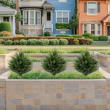 Kissilk Artificial Cedar Topiary Artificial Cedar Tree Artificial Cedar Shrub UV-Proof Leaves Bushes Potted Plants for Home Office Outdoor and Indoor Decor- 16 Inch (16)