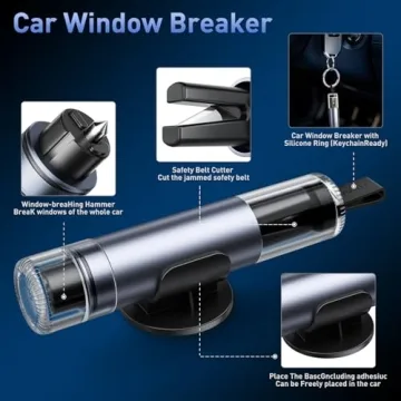 SKINNYON Emergency Car Window Breaker Tool for Safety