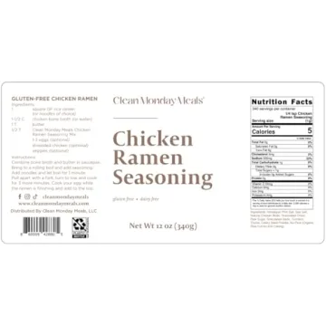 Clean Monday Chicken Ramen Seasoning - Gluten Free Delight!