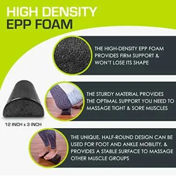 ProsourceFit High Density Foam Roller for Strength & Stretching
