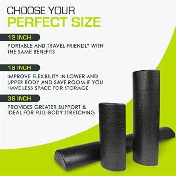 ProsourceFit High Density Foam Roller for Strength & Stretching