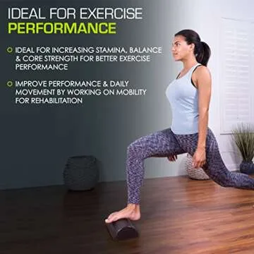 ProsourceFit High Density Foam Roller for Strength & Stretching