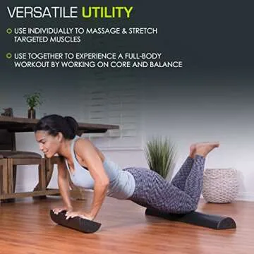 ProsourceFit High Density Foam Roller for Strength & Stretching