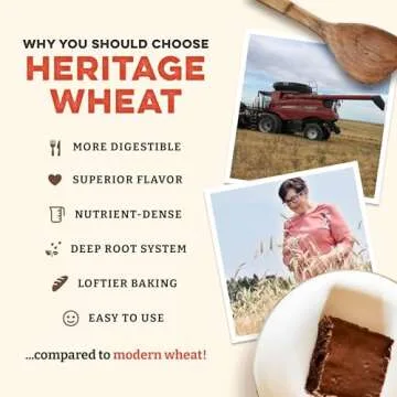 Sunrise Flour Mill Organic Heritage Whole Wheat Pastry Flour - 2.5 lbs | Gluten-Friendly & Nutritiou...