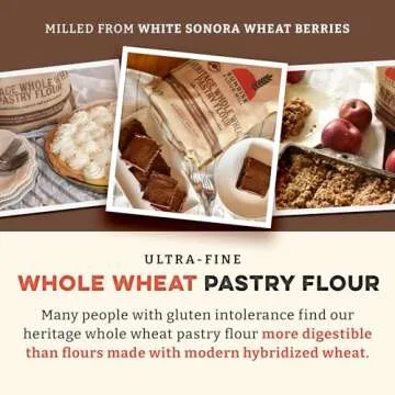 Organic Heritage Whole Wheat Pastry Flour for Easy Baking