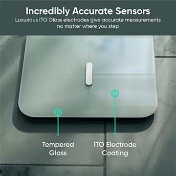 WYZE Smart Scale X for Body Weight, Digital Bathroom Scale for BMI, Body Fat, Water and Muscle, Heart Rate Monitor, Body Composition Analyzer for People, Baby, Pet, 400 lb, White