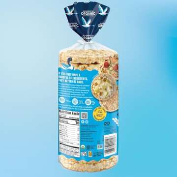 Lundberg Rice Cakes, Organic Lightly Salted, 6-Pack – Regenerative Organic Certified Rice Cakes, H...