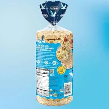 Lundberg Rice Cakes, Organic Lightly Salted, 6-Pack – Regenerative Organic Certified Rice Cakes, H...