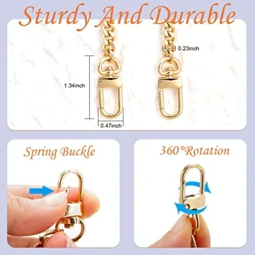 Versatile LOVLLE Gold Purse Chains for Stylish Handbags