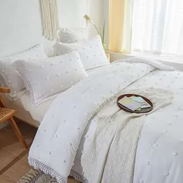 OARAGE Boho Twin Comforter Set for Stylish Bedroom Comfort