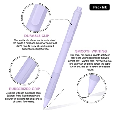 Drawdart 14-Pack Pastel Ballpoint Pens Smooth Writing