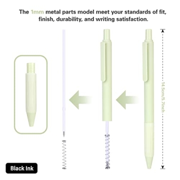 Drawdart 14-Pack Pastel Ballpoint Pens Smooth Writing
