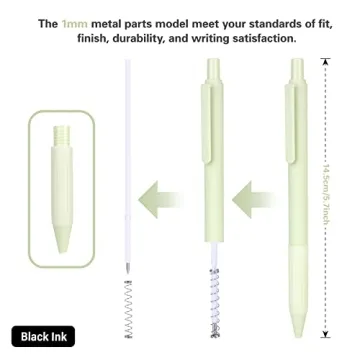 Drawdart 14-Pack Pastel Ballpoint Pens Smooth Writing