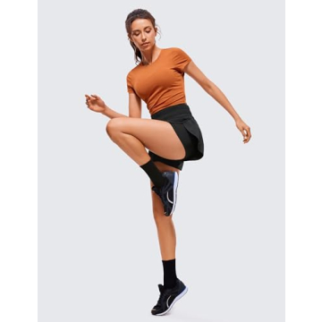 High Waisted 2 in 1 Running Shorts for Women