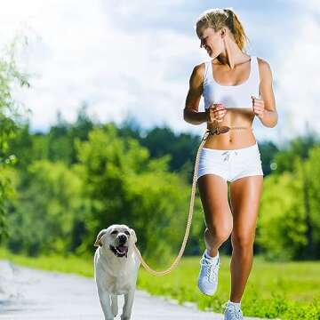 Mile High Life Hands Free Dog Leash - Crossbody & Adjustable Slip Lead for All Dogs