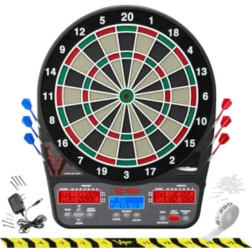 Viper 850 Electronic Dartboard - Ultra Bright Triple Score Display, 50 Games & Accessories