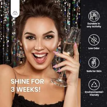 Beetles Glitter Pink Gel Nail Polish, 1Pcs 15ml Glitter Diamond Gel, Fairy Kisses Hot Pink Nails Soak Off Sparkle Pink Gel Polish Uv Nail Lamp Nail Art Manicure Salon DIY Gift for Women