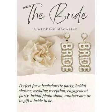 Elegant Bride Beaded Earrings with Pearl and Crystal Accents