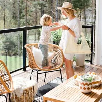 UYLIA Mesh Beach Bag, Summer Beach Tote Bags for Women, Soft Casual Crochet Bags for Vacation Shoppi...