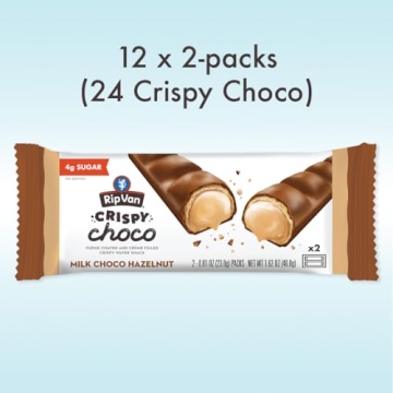 Rip Van Crispy Choco Bars - Low Sugar Hazelnut Snack