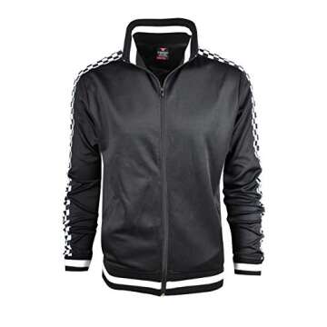 SCREENSHOT-Track Jacket Mens Urban Hip Hop Premium Track Jacket - Slim Fit Side Taping Sportswear Urbanwear Streetwear Top